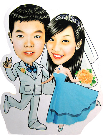 Q版畫用雙人人型立牌(不含Q版畫)